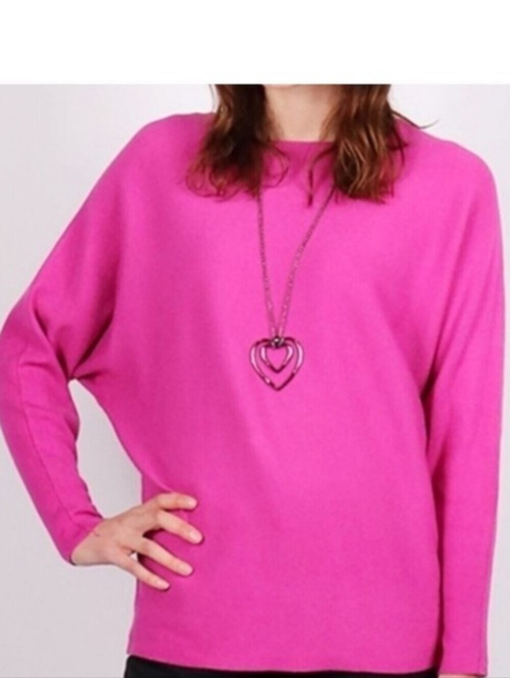 Cotton Blend Pink Sweater Size Large NWT